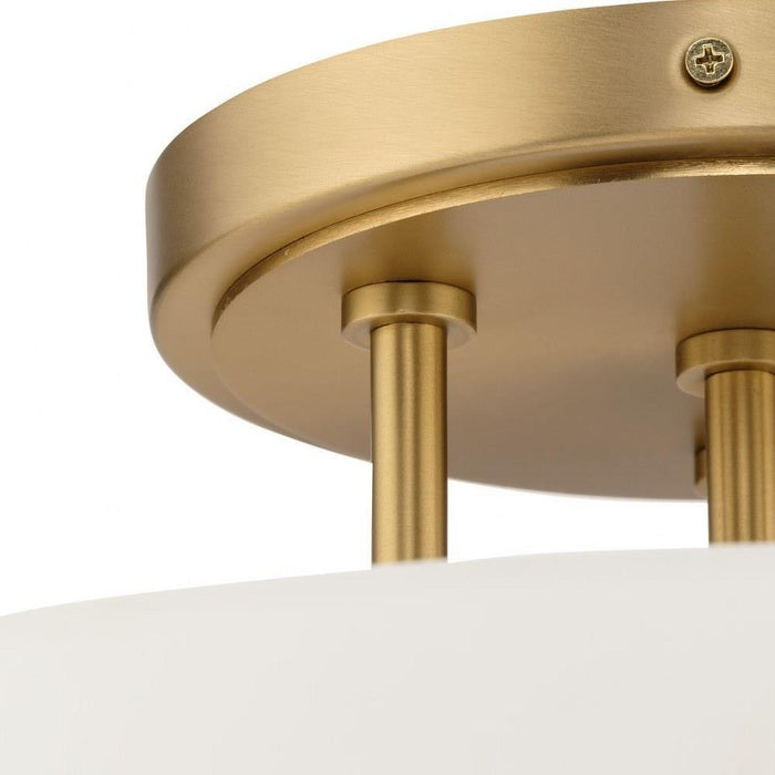 Progress Lighting Tosca Collection 3-Light Semi-Flush Mount Fixture Brushed Bronze Finish (P350284-109)