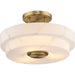 Progress Lighting Tosca Collection 3-Light Semi-Flush Mount Fixture Brushed Bronze Finish (P350284-109)