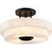 Progress Lighting Tosca Collection 3-Light Semi-Flush Mount Fixture Matte Black Finish (P350284-31M)