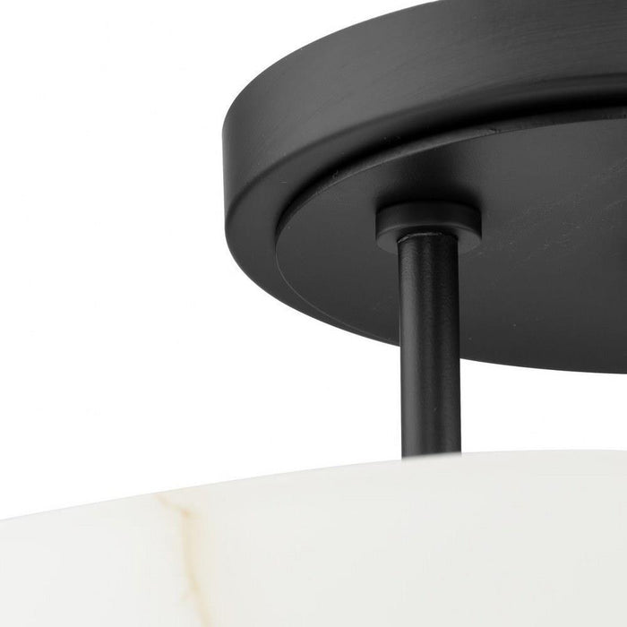 Progress Lighting Tosca Collection 3-Light Semi-Flush Mount Fixture Matte Black Finish (P350284-31M)
