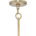 Progress Lighting Seville Collection 6-Light Chandelier Soft Gold Finish Clear Ribbed Glass (P400389-205)