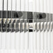 Progress Lighting Seville Collection 6-Light Chandelier Matte Black Finish Clear Ribbed Glass (P400389-31M)