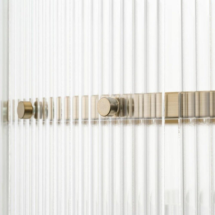Progress Lighting Seville Collection 9-Light Chandelier Soft Gold Finish Clear Ribbed Glass (P400390-205)