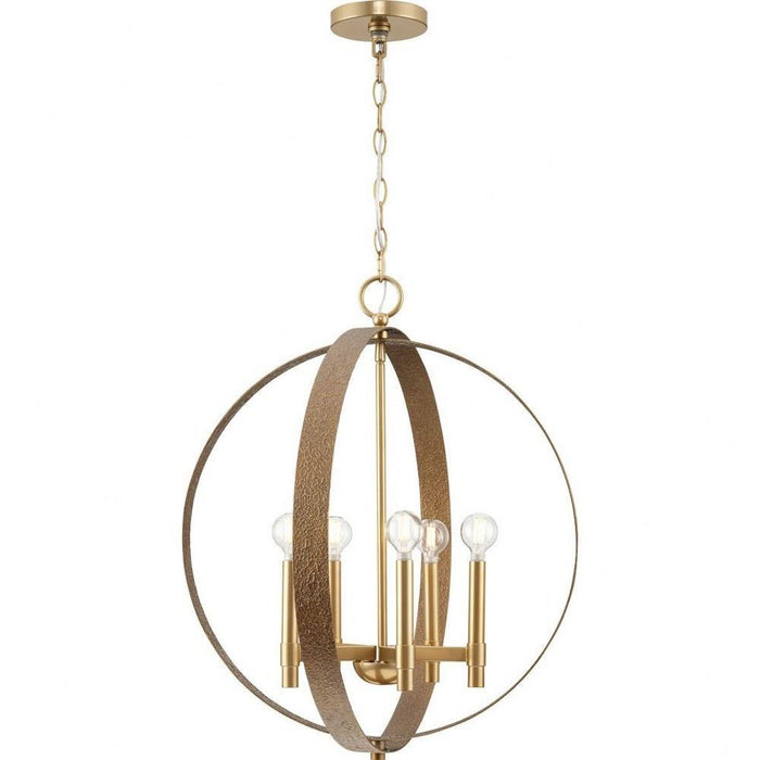 Progress Lighting Allegheny Collection 5-Light Chandelier Soft Gold Finish (P400391-205)