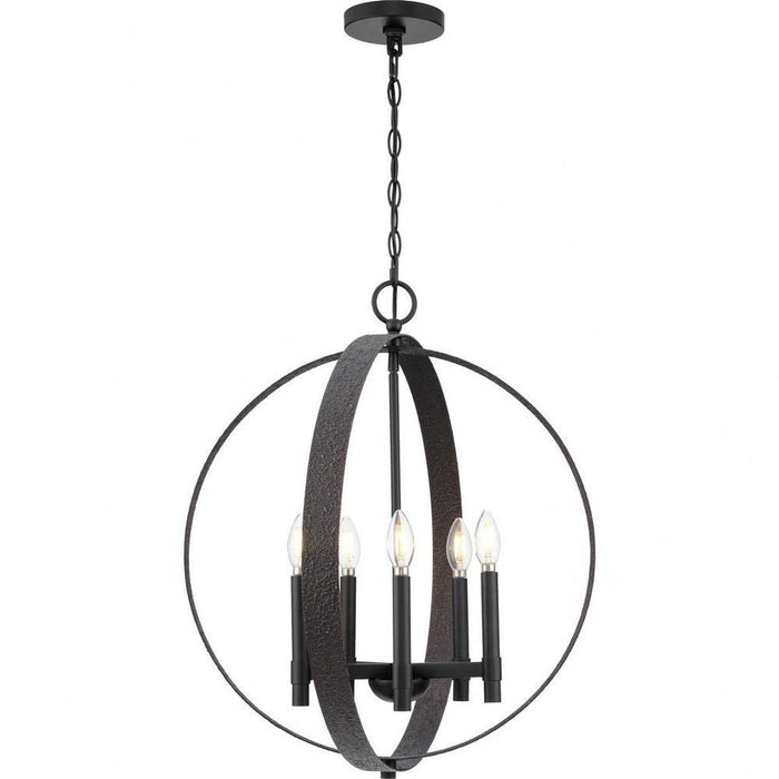 Progress Lighting Allegheny Collection 5-Light Chandelier Matte Black Finish (P400391-31M)