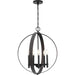 Progress Lighting Allegheny Collection 5-Light Chandelier Matte Black Finish (P400391-31M)