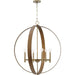 Progress Lighting Allegheny Collection 6-Light Chandelier Soft Gold Finish (P400392-205)