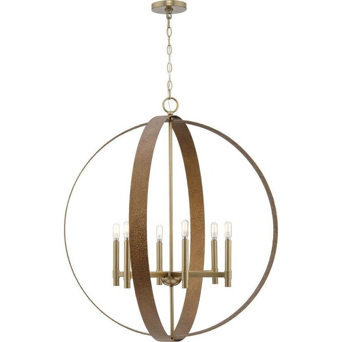 Progress Lighting Allegheny Collection 6-Light Chandelier Soft Gold Finish (P400392-205)