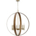 Progress Lighting Allegheny Collection 6-Light Chandelier Soft Gold Finish (P400392-205)