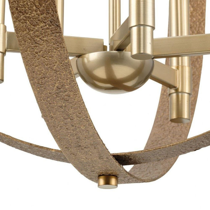 Progress Lighting Allegheny Collection 6-Light Chandelier Soft Gold Finish (P400392-205)