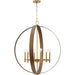 Progress Lighting Allegheny Collection 6-Light Chandelier Soft Gold Finish (P400392-205)