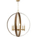 Progress Lighting Allegheny Collection 6-Light Chandelier Soft Gold Finish (P400392-205)