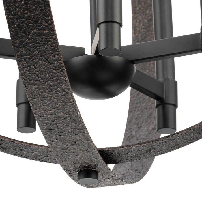 Progress Lighting Allegheny Collection 6-Light Chandelier Matte Black Finish (P400392-31M)