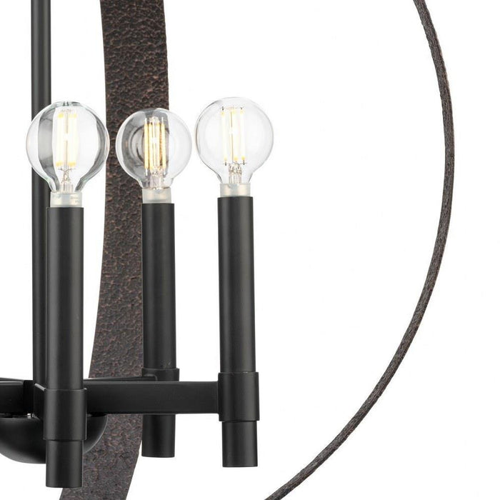 Progress Lighting Allegheny Collection 6-Light Chandelier Matte Black Finish (P400392-31M)