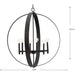 Progress Lighting Allegheny Collection 6-Light Chandelier Matte Black Finish (P400392-31M)