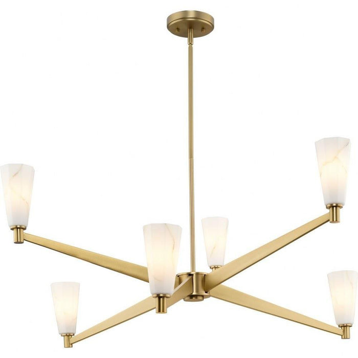 Progress Lighting Tosca Collection 6-Light Chandelier Brushed Bronze Finish (P400395-109)