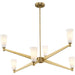 Progress Lighting Tosca Collection 6-Light Chandelier Brushed Bronze Finish (P400395-109)