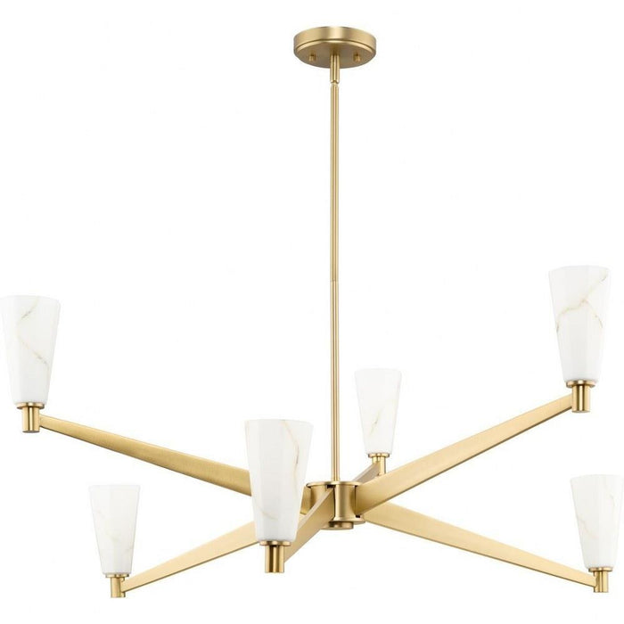 Progress Lighting Tosca Collection 6-Light Chandelier Brushed Bronze Finish (P400395-109)