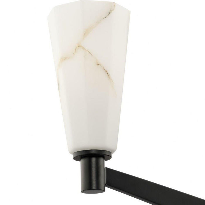 Progress Lighting Tosca Collection 6-Light Chandelier Matte Black Finish (P400395-31M)
