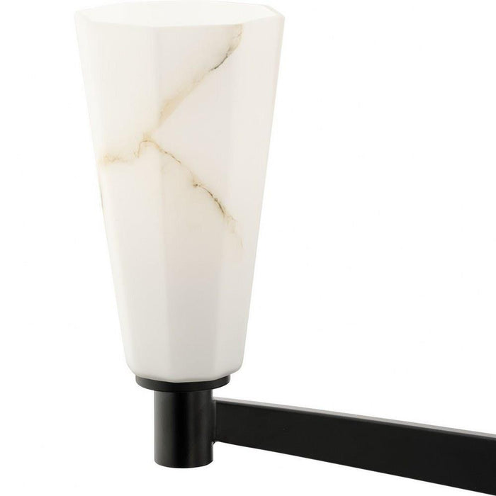 Progress Lighting Tosca Collection 6-Light Chandelier Matte Black Finish (P400395-31M)