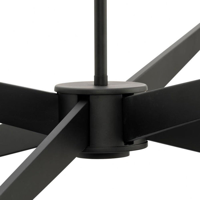 Progress Lighting Tosca Collection 6-Light Chandelier Matte Black Finish (P400395-31M)