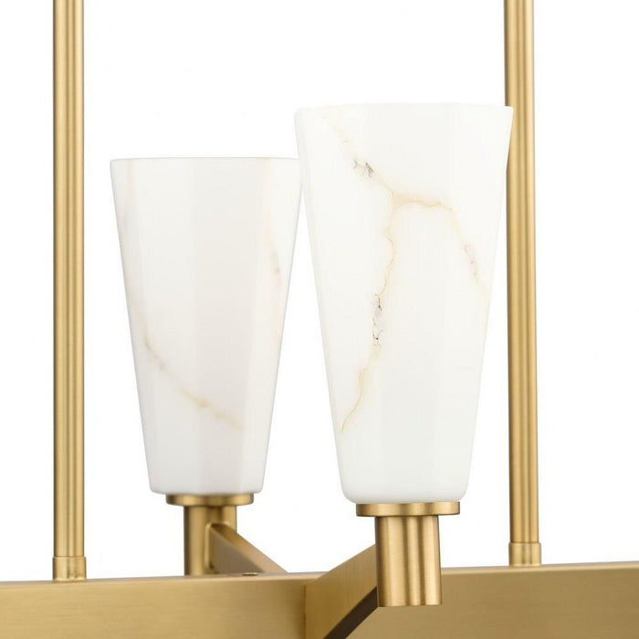 Progress Lighting Tosca Collection 10-Light Linear Chandelier Brushed Bronze Finish (P400396-109)