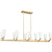 Progress Lighting Tosca Collection 10-Light Linear Chandelier Brushed Bronze Finish (P400396-109)