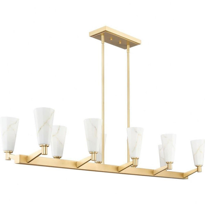 Progress Lighting Tosca Collection 10-Light Linear Chandelier Brushed Bronze Finish (P400396-109)