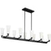 Progress Lighting Tosca Collection 10-Light Linear Chandelier Matte Black Finish (P400396-31M)