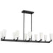 Progress Lighting Tosca Collection 10-Light Linear Chandelier Matte Black Finish (P400396-31M)