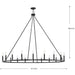 Progress Lighting Gilliam Collection 20-Light Chandelier Matte Black Finish (P400399-31M)