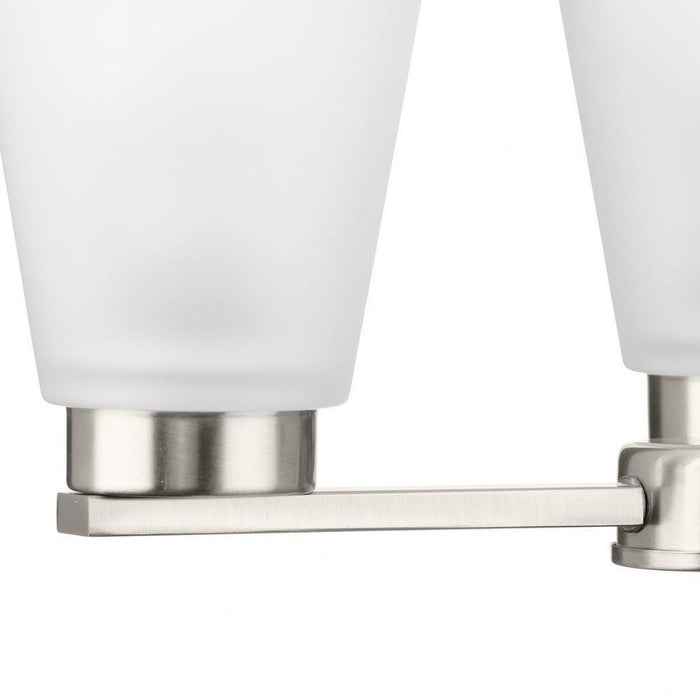 Progress Lighting Tanner Collection 3-Light Chandelier Brushed Nickel Finish Etched Glass (P400400-009)