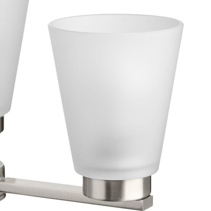 Progress Lighting Tanner Collection 3-Light Chandelier Brushed Nickel Finish Etched Glass (P400400-009)