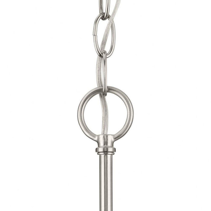 Progress Lighting Tanner Collection 3-Light Chandelier Brushed Nickel Finish Etched Glass (P400400-009)