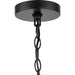 Progress Lighting Tanner Collection 3-Light Chandelier Matte Black Finish Etched Glass (P400400-31M)