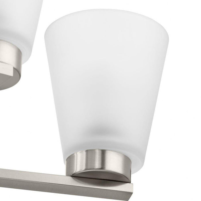 Progress Lighting Tanner Collection 5-Light Chandelier Brushed Nickel Finish Etched Glass (P400401-009)