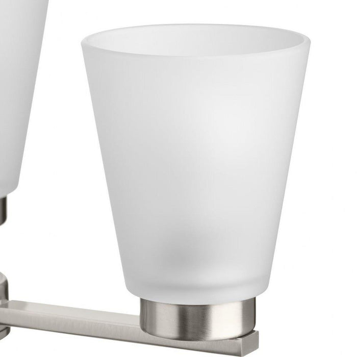 Progress Lighting Tanner Collection 5-Light Chandelier Brushed Nickel Finish Etched Glass (P400401-009)