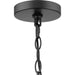 Progress Lighting Tanner Collection 5-Light Chandelier Matte Black Finish Etched Glass (P400401-31M)