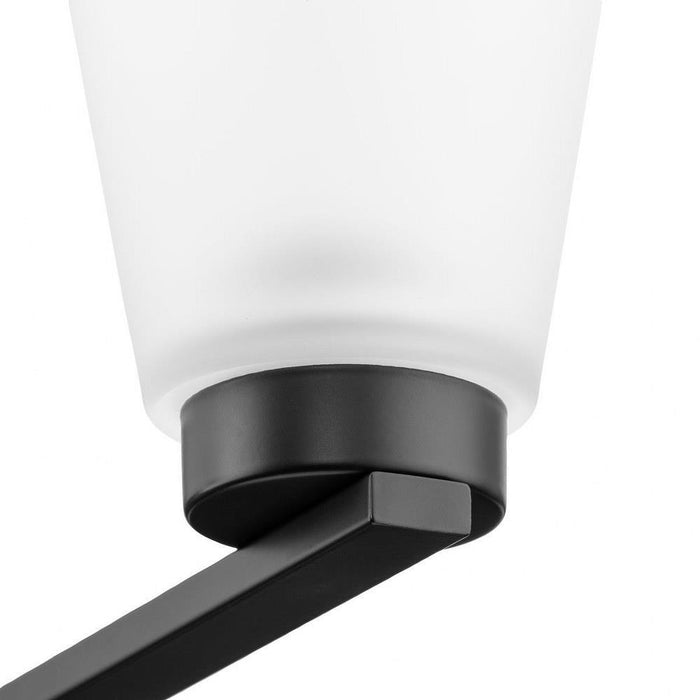 Progress Lighting Tanner Collection 5-Light Chandelier Matte Black Finish Etched Glass (P400401-31M)