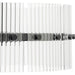 Progress Lighting Seville Collection 4-Light Contemporary Pendant Matte Black Finish Clear Ribbed Glass (P500456-31M)