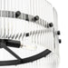 Progress Lighting Seville Collection 4-Light Contemporary Pendant Matte Black Finish Clear Ribbed Glass (P500456-31M)