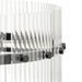 Progress Lighting Seville Collection 4-Light Contemporary Pendant Matte Black Finish Clear Ribbed Glass (P500456-31M)