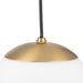 Progress Lighting Atwell Collection 1-Light Small Hanging Pendant Brushed Bronze Finish Etched Opal Glass (P500461-109)