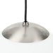 Progress Lighting Atwell Collection 1-Light Medium Hanging Pendant Brushed Nickel Finish Etched Opal Glass (P500462-009)