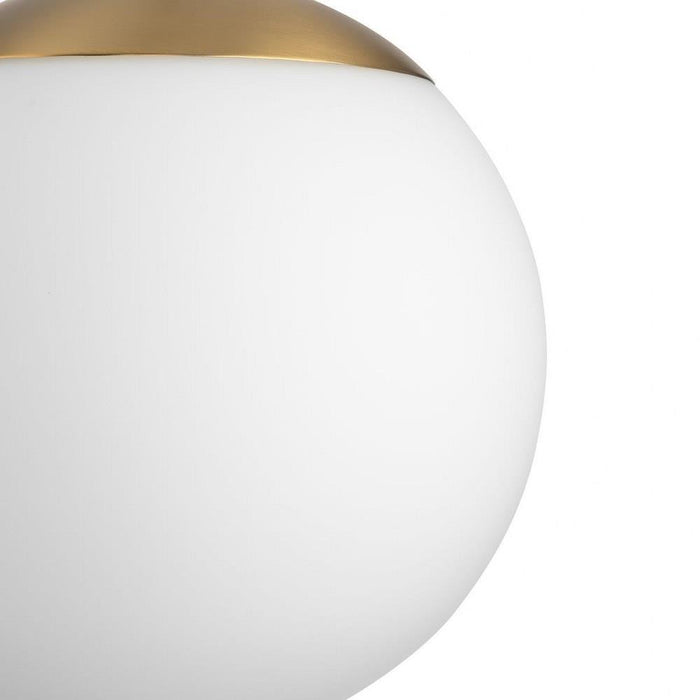 Progress Lighting Atwell Collection 1-Light Medium Hanging Pendant Brushed Bronze Finish Etched Opal Glass (P500462-109)