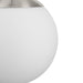Progress Lighting Atwell Collection 1-Light Large Hanging Pendant Brushed Nickel Finish Etched Opal Glass (P500463-009)