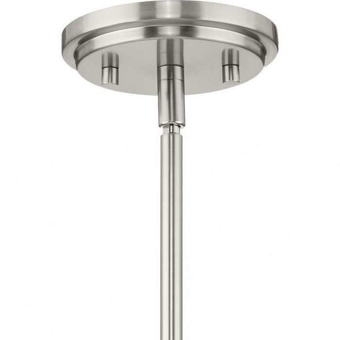 Progress Lighting Beckner Collection 1-Light Urban Industrial Pendant Brushed Nickel Finish Clear Glass (P500471-009)