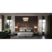 Progress Lighting Seville Collection 9-Light Chandelier Soft Gold Finish Clear Ribbed Glass (P400390-205)