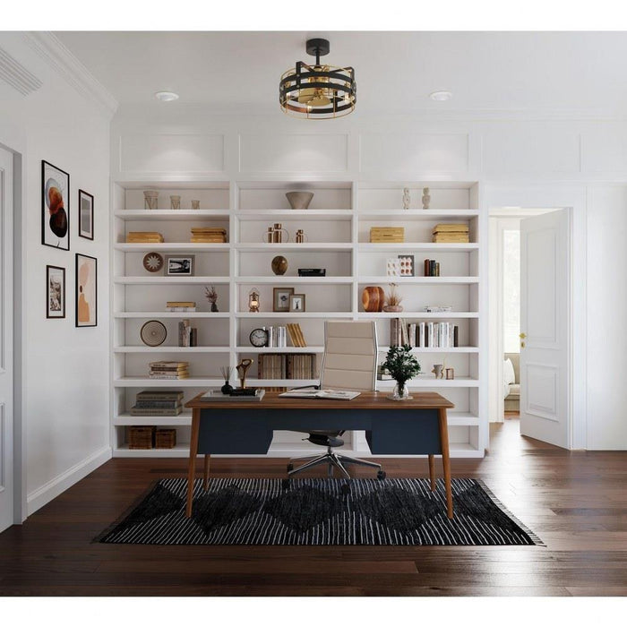 Progress Lighting Sewell Collection 24 Inch 3-Blade Ceiling Fan Matte Black Finish (P250120-31M-WB)