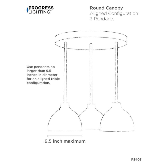 Progress Lighting 15-1/2 Inch Round Canopy Matte Black (P8403-31M)